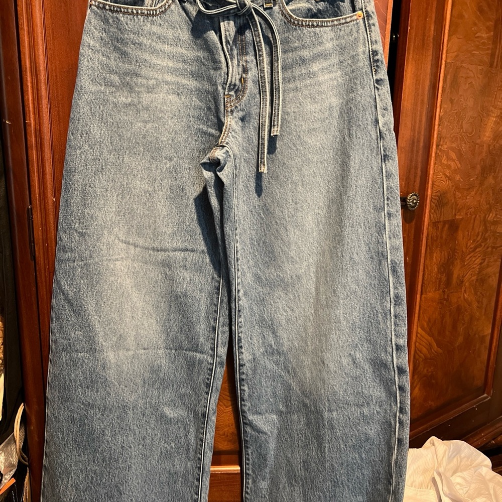 Levi's women’s XL straight Tie-Waist Jeans light wash 27X31 - Picture 2 of 7